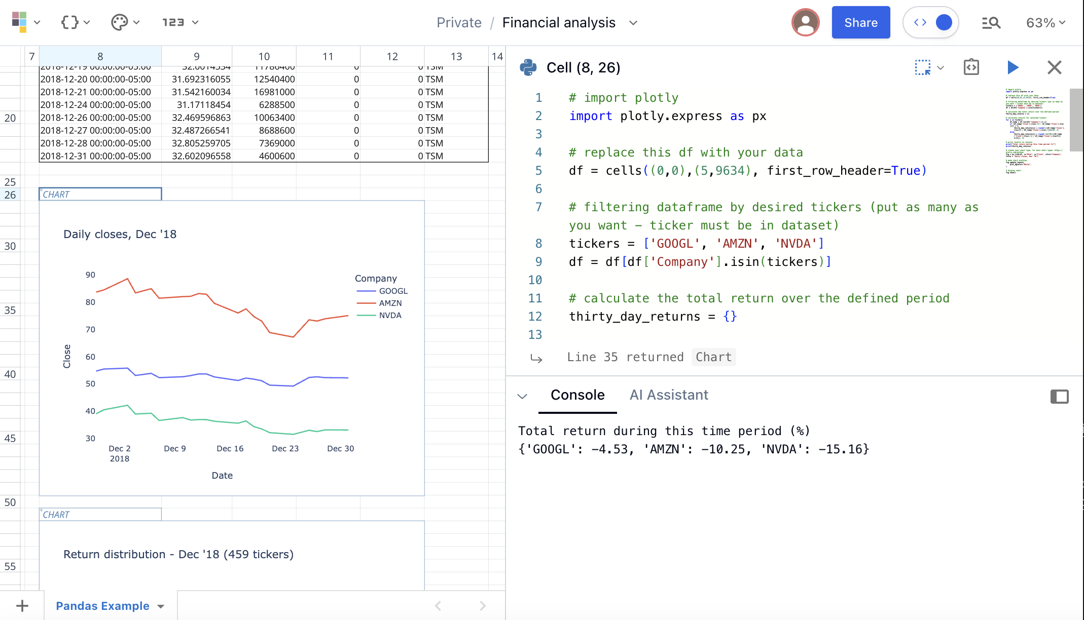 Quadratic - the best open source spreadsheet.