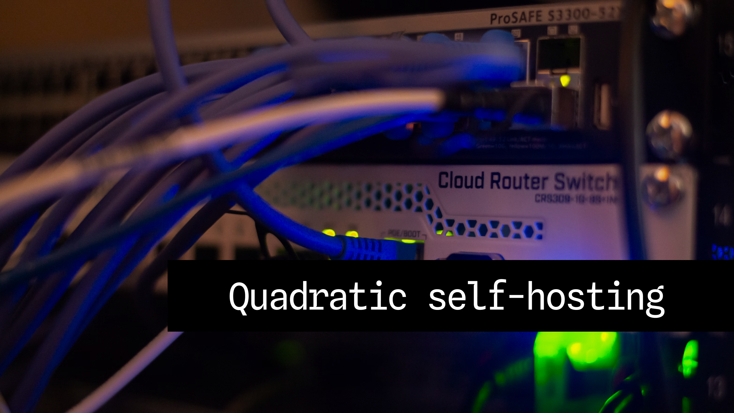 Cover art for the blog post: Quadratic announces self-hosting